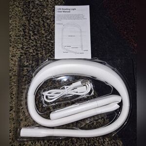 LED Flexible Neck Reading Light - White